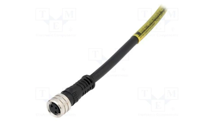 Złącze M8 żeńskie PIN 3 3A 30V IP67 Nano-Change proste wtyk 1200868002