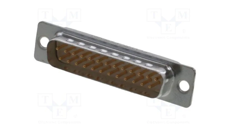 PIN 25 męskie na panel lutowanie wtyk proste 172704-0067