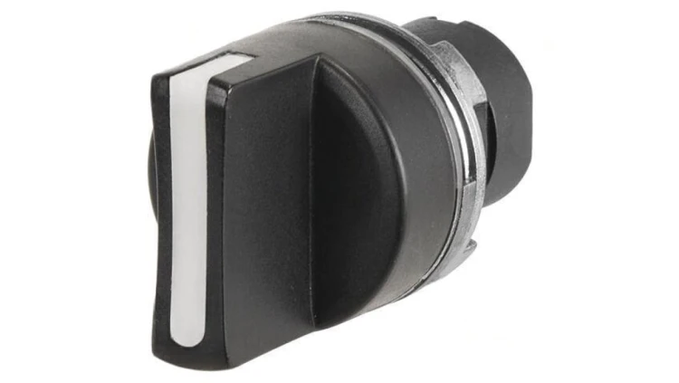 Przełącznik obrotowy 22mm Poz.stab 2 czarny brak IP65 46 46-2828.1CV0.001