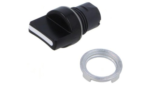 Przełącznik obrotowy 22mm Poz.stab 1 czarny brak IP65 46 46-280S.1CV0.008