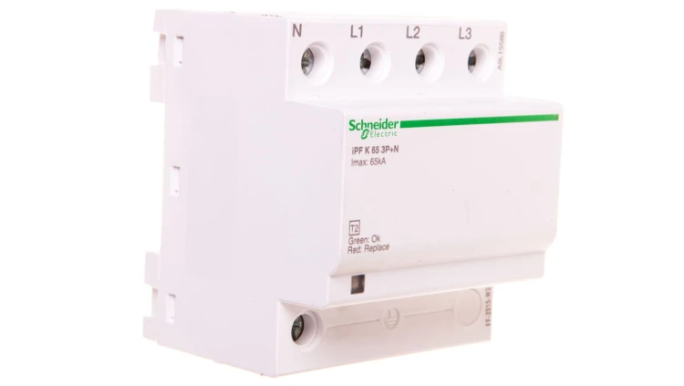 Ogranicznik przepięć Typ T2 3P+N/PE 65kA 1,5kV iPF65 A9L15586