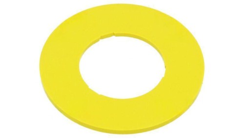 Tabliczka opisowa 45 45mm plastik Korpus żółty 45-50K.1407