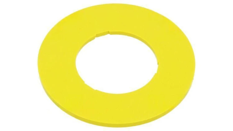 Tabliczka opisowa 45 45mm plastik Korpus żółty 45-50K.1407