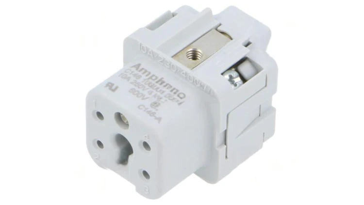 Złącze HDC wkładka stykowa żeńskie 10A 230V -PIN 5 4+PE C14610B0040024