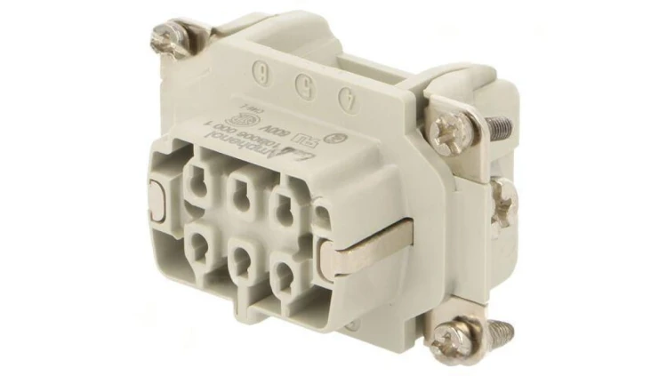 Złącze HDC wkładka stykowa żeńskie 16A 500V -PIN 6 6+PE C14610B0060001