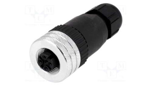 Złącze M12 wtyk PIN 5 żeńskie Micro-Change proste IP67 4A 1200710041