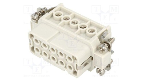 Złącze HDC wkładka stykowa żeńskie GWconnect PIN 10 16A 250V 93601-0137