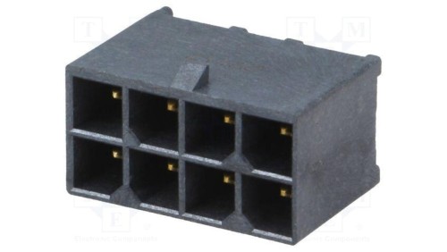 Złącze przewód-płytka gniazdo męskie PIN 8 Mega-Fit proste 172065-0208