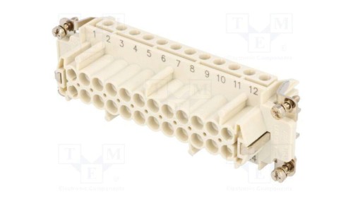 Złącze HDC wkładka stykowa żeńskie GWconnect PIN 24 16A 500V 93601-0297