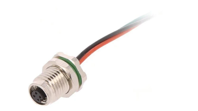 Złącze M5 gniazdo żeńskie przewody PIN: 3 IP67 60V 100mm 1A PXMBNI05RPF03AFL001