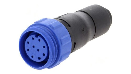 Złącze okrągłe wtyk żeńskie PIN: 10 50V bez styków IP68 PX0411/10S/6065