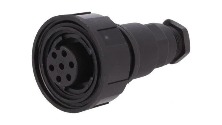 Złącze okrągłe wtyk żeńskie PIN: 7 5A 250V IP68 UL94V-0 6÷8mm PX0745/S