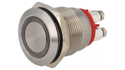 Przełącznik wandaloodporny Poz: 2 SPST-NO 0,05A/24VDC IP66 MPI002/TERM/RD