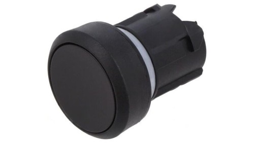 Przełącznik przyciskany 22mm Poz.stab 1 czarny brak płaski 45-2131.1110.000