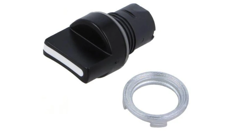 Przełącznik obrotowy 22mm Poz.stab 2 czarny brak IP65 46 46-2828.1CV0.008