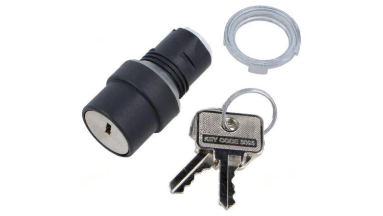 Przełącznik obrotowy z kluczem 22mm Poz.stab 2 brak IP65 46-2925.1000.7P8