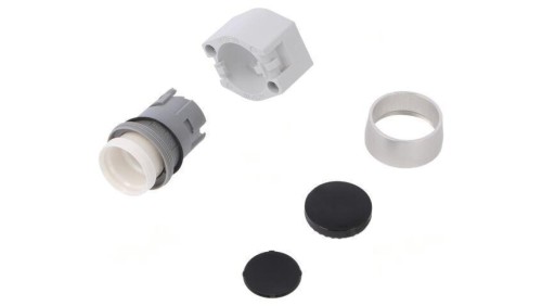 Przełącznik przyciskany 22mm Poz.stab 1 czarny brak IP65 704.012.0