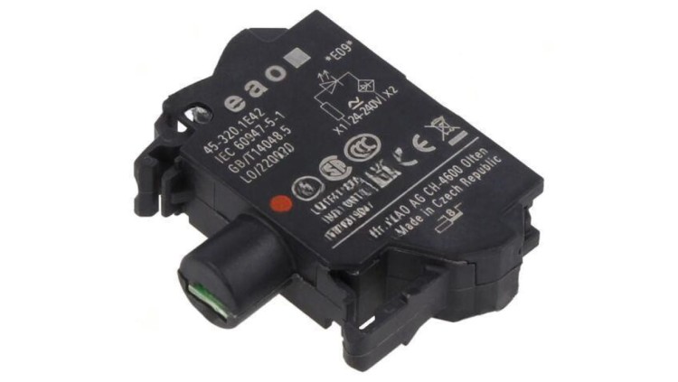 Element podświetlający 22mm 45 do płyty czołowej 24÷240VAC 45-320.1E42
