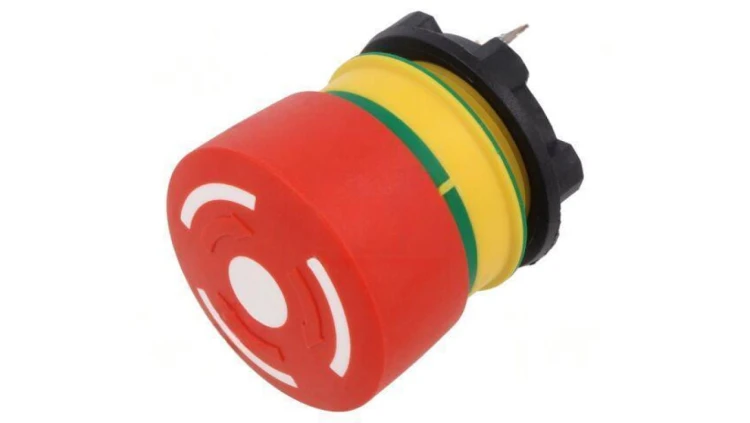 Przełącznik bezpieczeństwa 22mm Poz.stab 2 NC czerwony brak 84-5320.0020