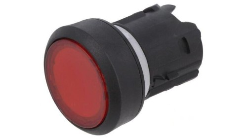 Przełącznik przyciskany 22mm Poz.stab 1 czerwony płaski 45 45-2231.11E0.000