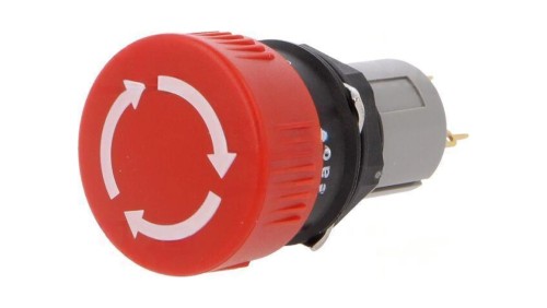 Przełącznik bezpieczeństwa 16mm Poz.stab 2 NC x2 czerwony 51-252.026
