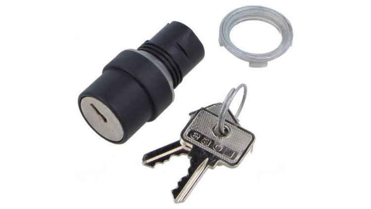 Przełącznik obrotowy z kluczem 22mm Poz.stab 2 brak IP65 46-290J.1000.7P8