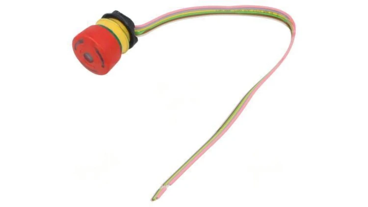Przełącznik bezpieczeństwa 22mm Poz.stab 2 NC x2 czerwony 84-5341.2B40