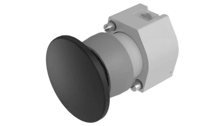 Przełącznik przyciskany 22mm Poz.stab 1 czarny brak IP65 704.070.0