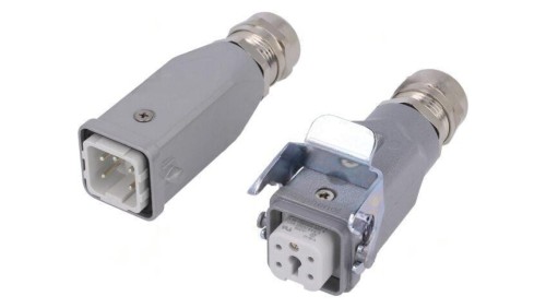 Złącze HDC męskie + żeńskie 10A 400V -PIN 5 4+PE rozmiar A3 C14610E0049214