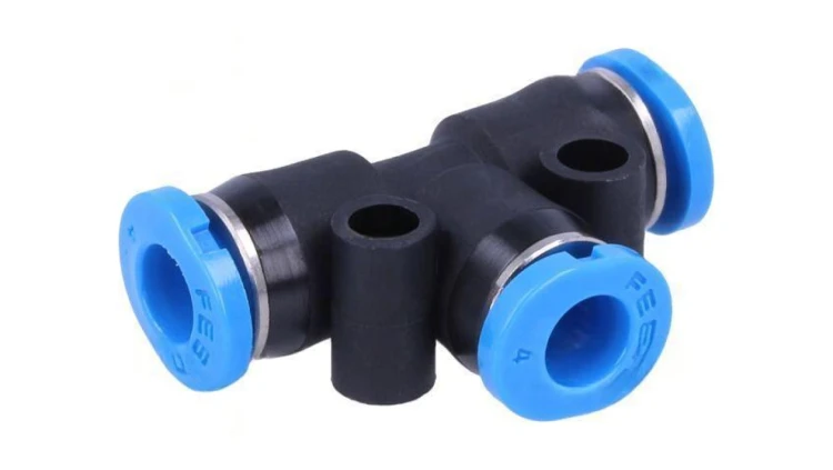 Złączka wtykowa rozgałęźna T -0,95-6bar PBT QSM Øwyj 4mm 153366