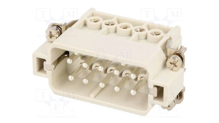 Złącze HDC wkładka stykowa męskie GWconnect PIN 10 16A 250V 93601-0139