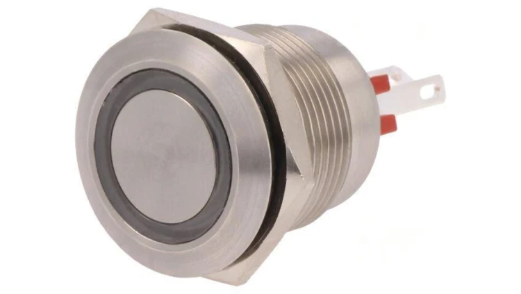 Przełącznik wandaloodporny Poz: 2 SPST-NO 0,05A/24VDC IP66 MPI002/28/RD