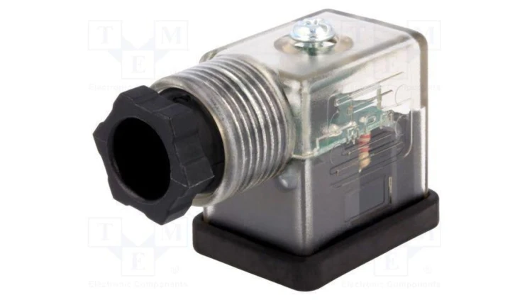 Złącze zaworowe wtyk format B 11mm żeńskie PIN 3 24V mPm 1210640097