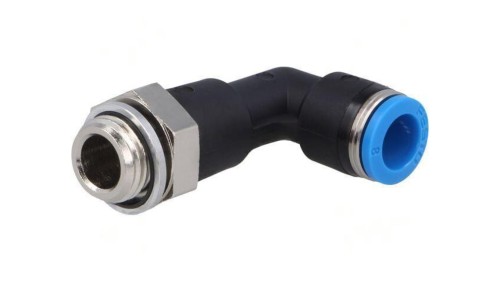 Złączka wtykowa gwintowana,kątowa 90 -0,95-6bar QS -10-80C 186131
