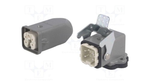 Złącze HDC męskie + żeńskie GWconnect PIN 5 10A 400V 4+PE 93603-0029