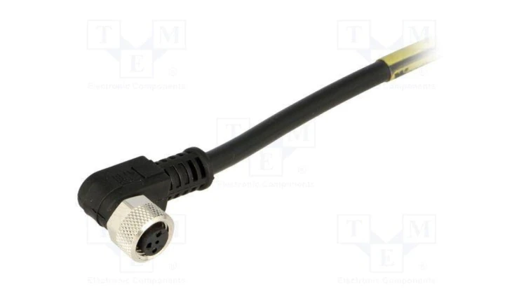 Złącze M8 żeńskie PIN 3 3A 60V IP67 Nano-Change kątowe 90 1200868668