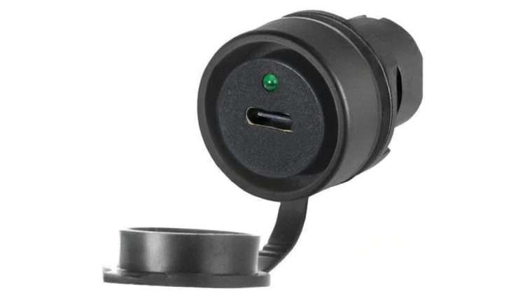 Gniazdo USB 3.0 C/A 22mm 46 Ø22,3mm IP20,IP66 (od czoła) 46-2Y50.101C.000