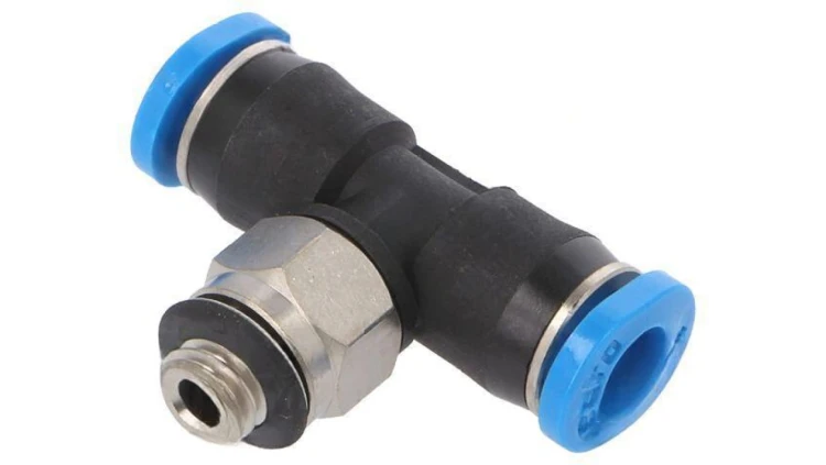 Trójnik gwintowana,wtykowa -0,95-6bar Gwint M5 4mm -10-80C 153354