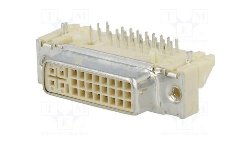 Złącze DVI-I gniazdo MicroCross DVI PIN 29 złocony THT 74320-1000