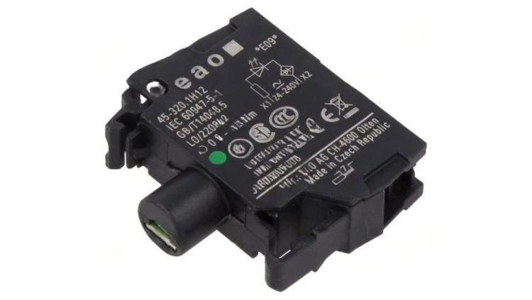 Element podświetlający 22mm 45 do płyty czołowej 24÷240VAC 45-320.1H12