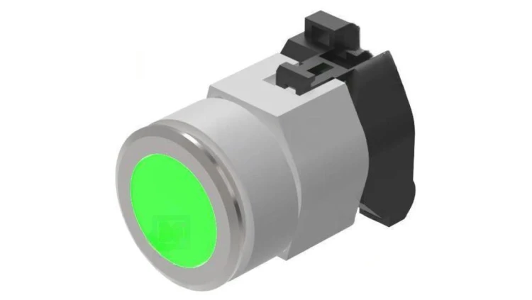 Przełącznik przyciskany 30mm Poz.stab 1 zielony IP65 04 704.032.518