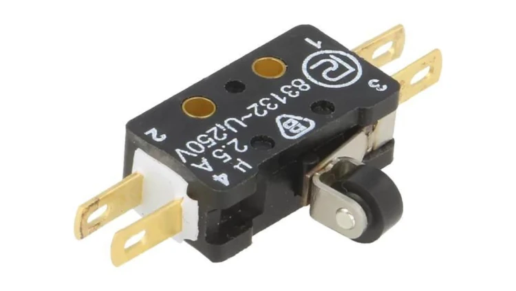 Mikroprzełącznik SNAP ACTION ON-(ON), 2,5A/250VAC 0,3A/220VDC 83 132 S54 KR-9,3