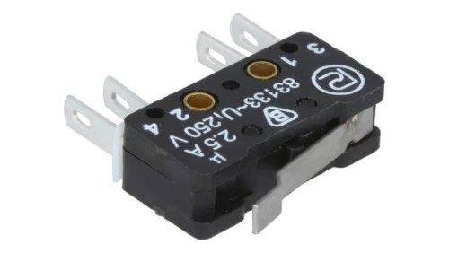 Mikroprzełącznik SNAP ACTION ON-(ON), 2,5A/250VAC 0,3A/220VDC 83 133 S54 AR14.75