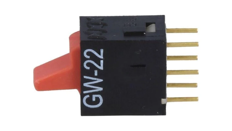 ROCKER DPDT Ilość Pozycji: 2 ON-ON 0,01A/28VAC 0,01A/28VDC GW22LCP