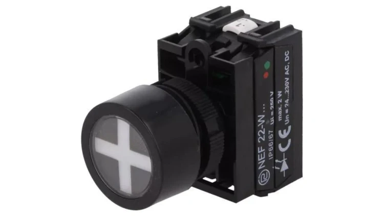 Wskaźnik położenia, czerwony/zielony, Ø22,5mm, 22mm, IP66, NEF22 NEF22-WPCZ