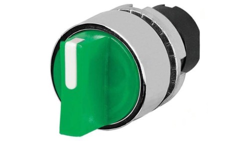 Przełącznik obrotowy 22mm Poz.stab 1 zielony IP65 wystający 46-2W44.3CM0.001