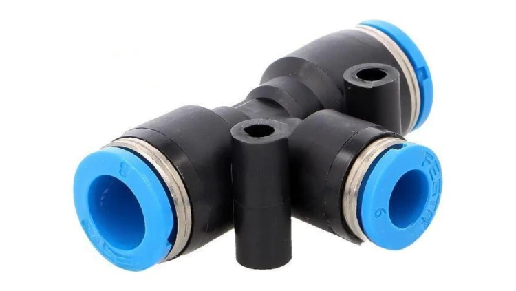 Złączka wtykowa prosta,rozgałęźna T -0,95-6bar PBT QS 153135
