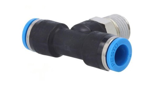 Złączka wtykowa prosta,rozgałęźna T -0,95-6bar PBT QS 8mm 153110