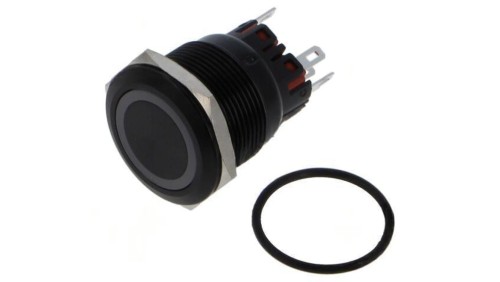 Przełącznik wandaloodporny Poz: 2 SPDT 5A/250VAC IP65 ON-ON MP22SLRINRG024A5