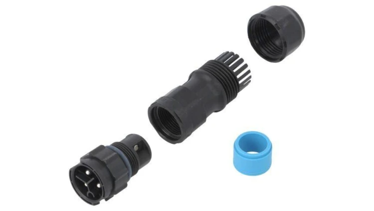 Złącze okrągłe X-Lok, wtyk, motaż na przewód, PIN: 3 męskie ze stykami CC-03BMMB-QL8LPP